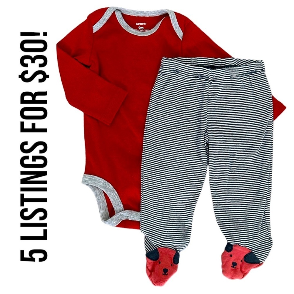 Carter’s 9 Baby boy clothes matching outfit set